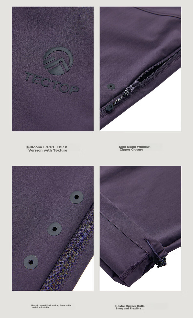 TECTOP Men's Quick-Dry Breathable Water-Repellent Hiking Pants Spring Summer 15